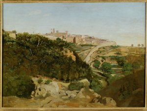 Volterra, le municipe - Volterra, Italia ... de Jean Baptiste Camille Corot