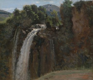 Cascada en Terni de Jean Baptiste Camille Corot