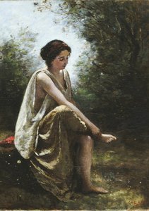 Eurídice herida de Jean Baptiste Camille Corot