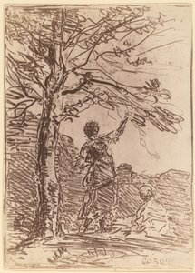 Joven y la muerte La Jeune Fille et la Mort, 1854 de Jean Baptiste Camille Corot