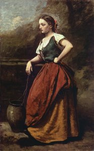 Joven en el pozo, de Jean-Baptiste-Camille Corot (1796-1875), 65x40 cm.