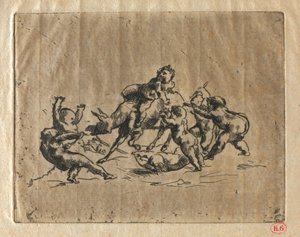 Bacanal con Niños y Burro de Jean Baptiste Carpeaux