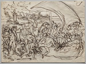 Caronte y las almas de los muertos de Jean Baptiste Carpeaux