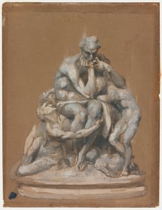 Estudio para la escultura Ugolino y sus hijos