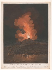 Uitbarsting van de Etna Erupción del Monte Etna de 1766 (título sobre el objeto)