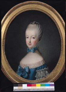 Retrato de María Antonieta de Habsburgo-Lorena (1750-93) después de la pintura de Joseph Ducreux (1735-1802) 1770 de Jean Baptiste Charpentier