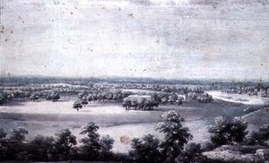 Una vista desde la casa de verano de Jean Baptiste Claude Chatelain
