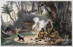 Indios en Brasil de Jean Baptiste Debret