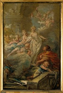 Pigmalión y Galatea Esquisse de Jean Baptiste Deshays (1729-1765) Siglo XVIII Sol. 0,49 x 0,33 m. Recorrido por el Museo de Bellas Artes de Jean Baptiste Deshays