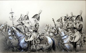 Guerras Napoleónicas, Banda de los 4º Dragones de Jean Baptiste Edouard Detaille