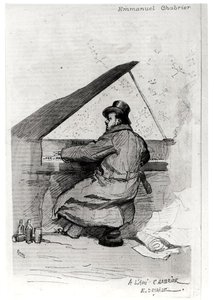 Alexis Emmanuel Chabrier (1841-94) al piano de Jean Baptiste Edouard after Detaille