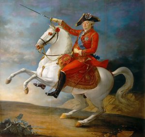 Retrato ecuestre del Rey Luis XVI 1754-1793 de Jean Baptiste Francois Carteaux