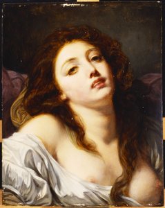 Una joven, busto de Jean Baptiste Greuze