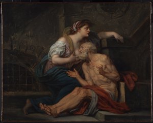 Cimón y Pero: "Caridad romana" de Jean Baptiste Greuze