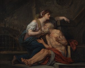 Cimón y Pero: "Caridad romana" de Jean Baptiste Greuze