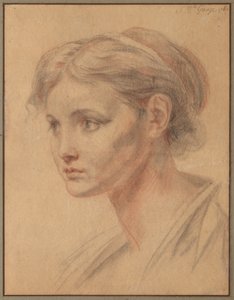 Cabeza de una chica, 1763 de Jean Baptiste Greuze