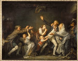 La maldición paterna ... de Jean Baptiste Greuze