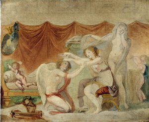 Psique coronando al Amor de Jean Baptiste Greuze