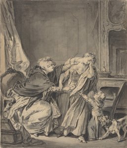 La madre enojada de Jean Baptiste Greuze