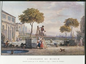 La Orangerie en el Museo de París en 1794 de Jean Baptiste Hilair