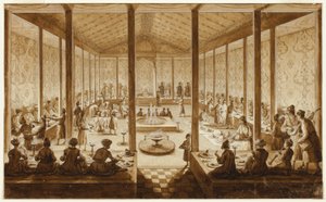 Oriental Banquet Scene de Jean Baptiste Hilaire