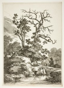 Escena bucólica de Jean Baptiste Huet