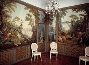 Vista interna del Salón Demarteau realizado por Jean Baptiste Huet (1745-1811) de Jean Baptiste Huet