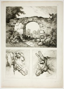 Placa Catorce de 38 de Oeuvres de J. B. Huet