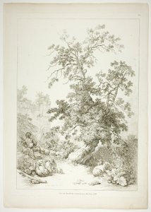 Placa seis de 38 de Oeuvres de J. B. Huet de Jean Baptiste Huet