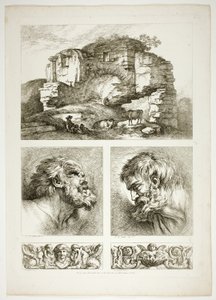 Placa diez de 38 de Oeuvres de J. B. Huet de Jean Baptiste Huet