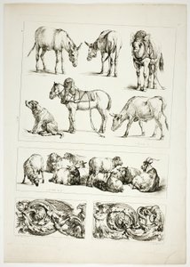 Lámina quince de 38 de Oeuvres de J. B. Huet de Jean Baptiste Huet