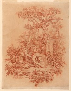 Dibujo, Pastorale, 1772 de Jean Baptiste Huet