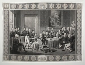 El Congreso de Viena, 1815 de Jean Baptiste Isabey
