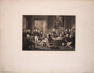 El Congreso de Viena, c. 1815 de Jean Baptiste Isabey
