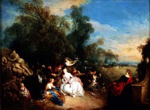 Relajación en el campo de Jean Baptiste Joseph Pater