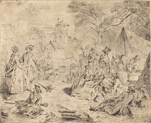 Tropas descansando de Jean Baptiste Joseph Pater