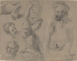 Estudio para la pesca milagrosa (?) de Jean Baptiste Jouvenet