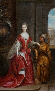 Holandesa: Elisabeth Savage (1699-1746). Esposa de Federico de Nassau-Zuylensteyn, conde de Rochford Elisabeth Savage (1699-1746). Esposa de Federico de Nassau-Zuylensteyn, conde de Rochford de Jean Baptiste Lantscroon