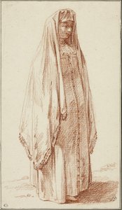 Una mujer con vestido ruso