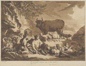 Oh, cuán extremadamente felices podrían ser los agricultores, 1768 de Jean Baptiste Le Prince