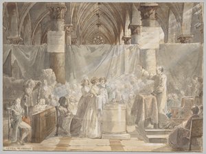 Un bautizo en la Francia revolucionaria de Jean Baptiste Mallet