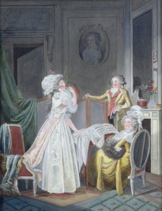 Besando al periquito de Jean Baptiste Mallet
