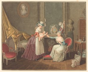 El almuerzo de Fanfan de Jean Baptiste Mallet after Henri Nicolas van Gorp