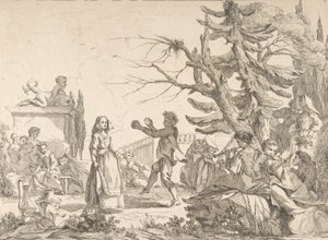 Baile improvisado Le Bal improvisé, 1742 de Jean Baptiste Marie Pierre