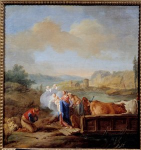 La huida a Egipto de Jean Baptiste Marie Pierre