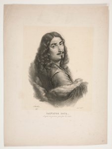 Retrato de Salvador Rosa de Jean Baptiste Mauzaisse