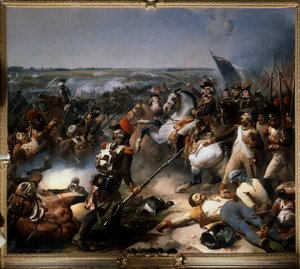 La batalla de Fleurus el 26 de junio de Jean Baptiste Mauzaisse