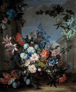 Flores y Frutas de Jean Baptiste Monnoyer