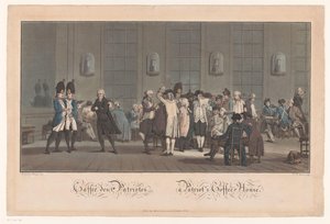Café met patriotten
Caffée des Patriotes / Casa del Café de los Patriotas (título en el objeto) de Jean Baptiste Morret