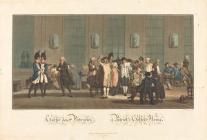 Café de los Patriotas de Jean Baptiste Morret after Jacques François Joseph Swebach Desfontaines